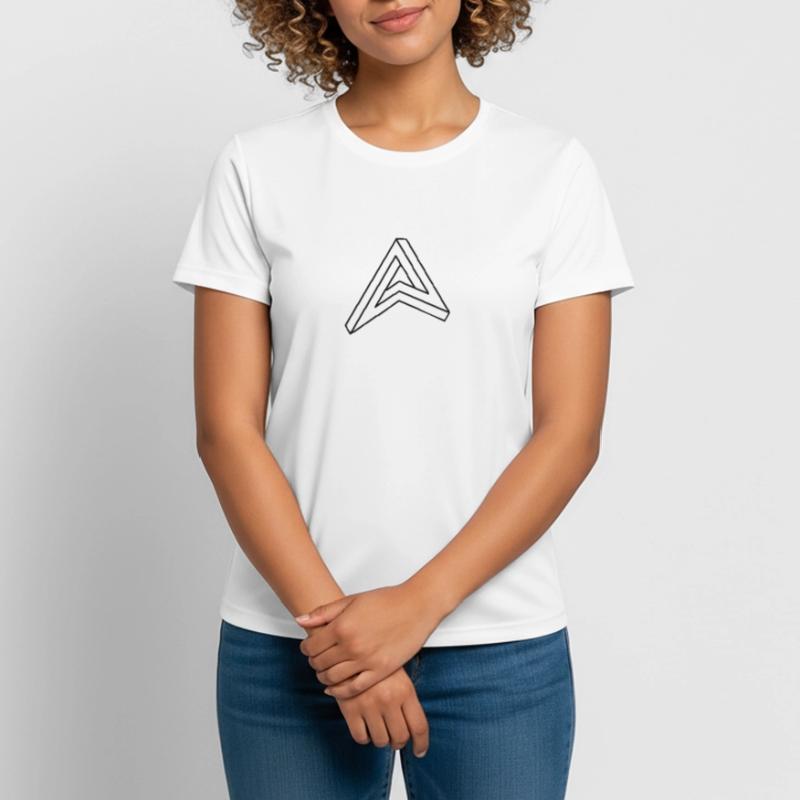 impossible figure Escher triangle geometry hipster Women's Breathable T-Shirt