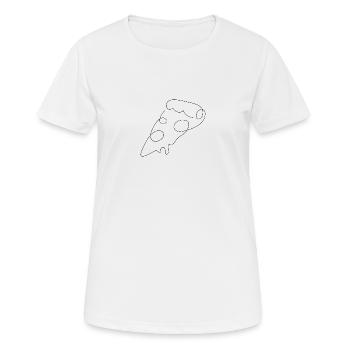 Pizza One line - Women's Breathable T-Shirt - white - Front - AI Model Female 172 dark (172cm)