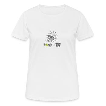 Road trip van - T-shirt respirant Femme - blanc - Devant - AI Model Female 172 dark (172cm)