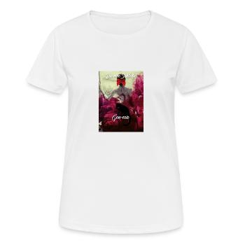 Gen-esis - Frauen T-Shirt atmungsaktiv - Weiß - Vorne - AI Model Female 172 dark (172cm)
