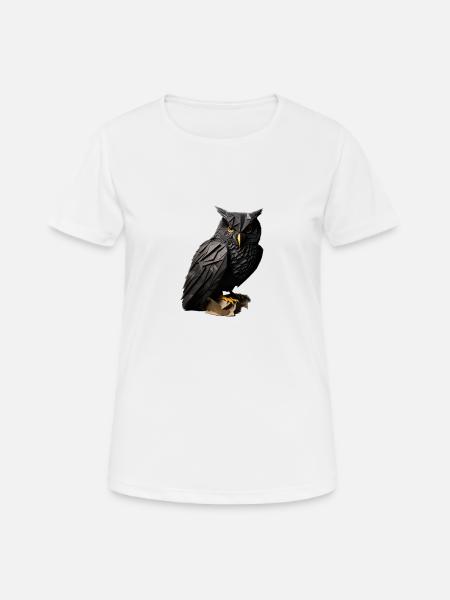 Hibou - T-shirt respirant Femme - blanc