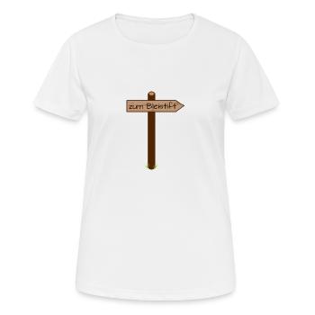 au crayon - T-shirt respirant Femme - blanc - Devant - AI Model Female 172 dark (172cm)