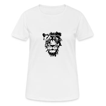 Lion - T-shirt respirant Femme - blanc - Devant - AI Model Female 172 dark (172cm)