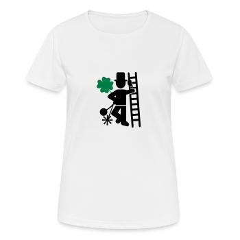 Schornsteinfeger - Frauen T-Shirt atmungsaktiv - Weiß - Vorne - AI Model Female 172 dark (172cm)