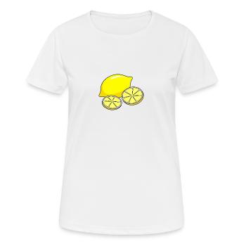 Citron jaune pour vous! - T-shirt respirant Femme - blanc - Devant - AI Model Female 172 dark (172cm)