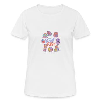 Chill - T-shirt respirant Femme - blanc - Devant - AI Model Female 172 dark (172cm)