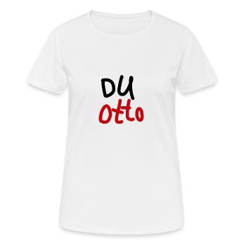 Du Otto - Women's Breathable T-Shirt - white - Front - AI Model Female 172 dark (172cm)
