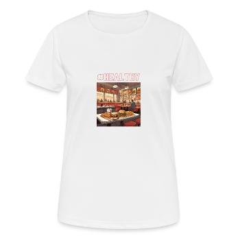 Fast Food Paradies - Frauen T-Shirt atmungsaktiv - Weiß - Vorne - AI Model Female 172 dark (172cm)
