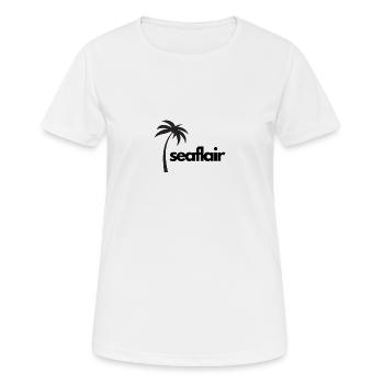 Sensation d’été - T-shirt respirant Femme - blanc - Devant - AI Model Female 172 dark (172cm)