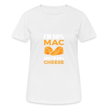 50% Cheese Gourmet Cadeau - T-shirt respirant Femme - blanc - Devant - AI Model Female 172 dark (172cm)