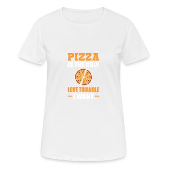 Nur Liebesdreieck Feinschmecker Geschenk - Frauen T-Shirt atmungsaktiv - Weiß - Vorne - AI Model Female 172 dark (172cm)