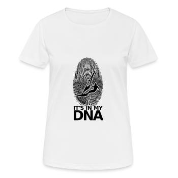 Surf rétro DE l’ADN Windsurfer Windsurfer - T-shirt respirant Femme - blanc - Devant - AI Model Female 172 dark (172cm)