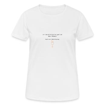 Der Unterschied - Frauen T-Shirt atmungsaktiv - Weiß - Vorne - AI Model Female 172 dark (172cm)