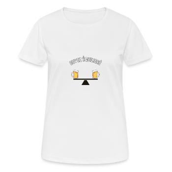 Buvez équilibré - T-shirt respirant Femme - blanc - Devant - AI Model Female 172 dark (172cm)