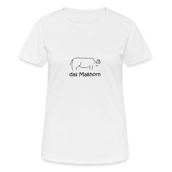 Maßhorn Bier Mass Biertrinken Feiern - Frauen T-Shirt atmungsaktiv - Weiß - Vorne - AI Model Female 172 dark (172cm)
