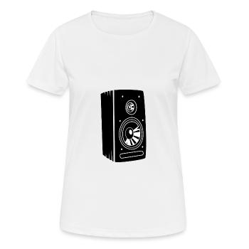 Musique de boxe Basse - T-shirt respirant Femme - blanc - Devant - AI Model Female 172 dark (172cm)