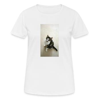 Pretty Kitty - Women's Breathable T-Shirt - white - Front - AI Model Female 172 dark (172cm)