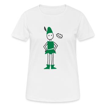 peter pan - Women's Breathable T-Shirt - white - Front - AI Model Female 172 dark (172cm)