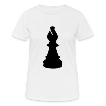 Chess Bishop - Women's Breathable T-Shirt - white - Front - AI Model Female 172 dark (172cm)