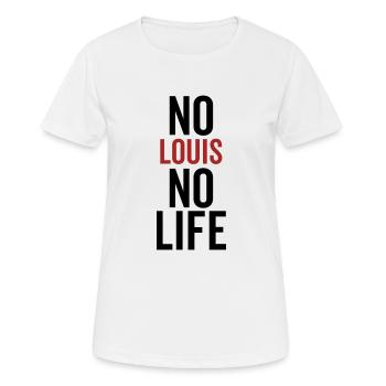 Pas de Louis Pas de vie - T-shirt respirant Femme - blanc - Devant - AI Model Female 172 dark (172cm)