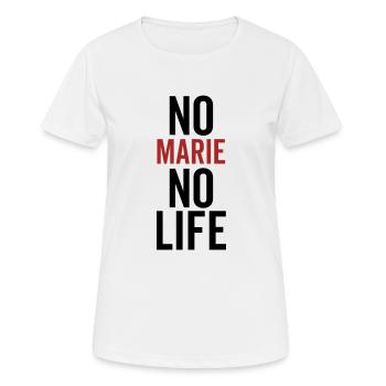 No Marie No Life - Women's Breathable T-Shirt - white - Front - AI Model Female 172 dark (172cm)