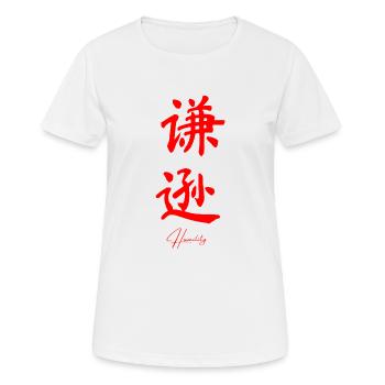 Chinesisch Sprache - Frauen T-Shirt atmungsaktiv - Weiß - Vorne - AI Model Female 172 dark (172cm)