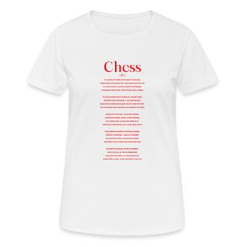 Schach Definition Rap - Frauen T-Shirt atmungsaktiv - Weiß - Vorne - AI Model Female 172 dark (172cm)