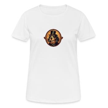 DOG 2 - Women's Breathable T-Shirt - white - Front - AI Model Female 172 dark (172cm)