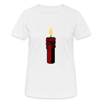 Candle | Candlelight Advent candle-wind - Women's Breathable T-Shirt - white - Front - AI Model Female 172 dark (172cm)