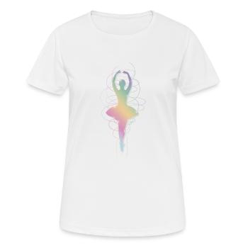 ballet dancer - Women's Breathable T-Shirt - white - Front - AI Model Female 172 dark (172cm)