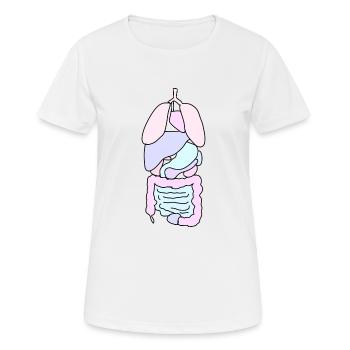 Anatomy Organs Medicine - Women's Breathable T-Shirt - white - Front - AI Model Female 172 dark (172cm)