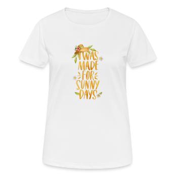 20230114 115142 0000 - Frauen T-Shirt atmungsaktiv - Weiß - Vorne - AI Model Female 172 dark (172cm)
