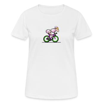 Triathlon Triathlete Sheep - Women's Breathable T-Shirt - white - Front - AI Model Female 172 dark (172cm)