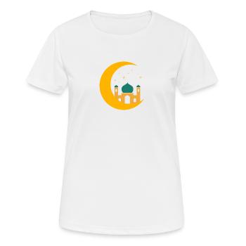 Ramadan Mubarak muslim islam Fasten moslem Allah - Frauen T-Shirt atmungsaktiv - Weiß - Vorne - AI Model Female 172 dark (172cm)