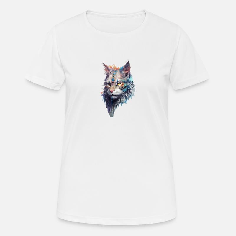 CreativeCat - Women's Breathable T-Shirt - white