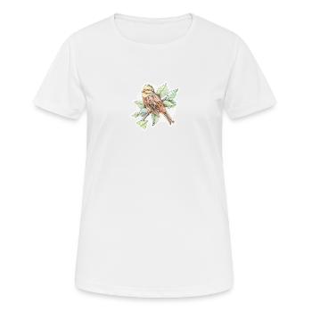 Petit oiseau - dessin - T-shirt respirant Femme - blanc - Devant - AI Model Female 172 dark (172cm)