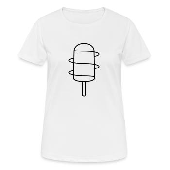 Eis am Stiel - Frauen T-Shirt atmungsaktiv - Weiß - Vorne - AI Model Female 172 dark (172cm)