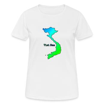 Country in Asia - Vietnam - Women's Breathable T-Shirt - white - Front - AI Model Female 172 dark (172cm)