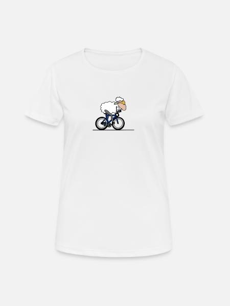 Triathlon contre-la-montre moutons - T-shirt respirant Femme - blanc