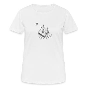 Eine Streichholzschachtel aus der Natur - Frauen T-Shirt atmungsaktiv - Weiß - Vorne - AI Model Female 172 dark (172cm)