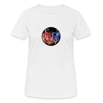Korea Night colour - Frauen T-Shirt atmungsaktiv - Weiß - Vorne - AI Model Female 172 dark (172cm)