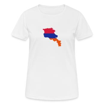 Armenien - Frauen T-Shirt atmungsaktiv - Weiß - Vorne - AI Model Female 172 dark (172cm)