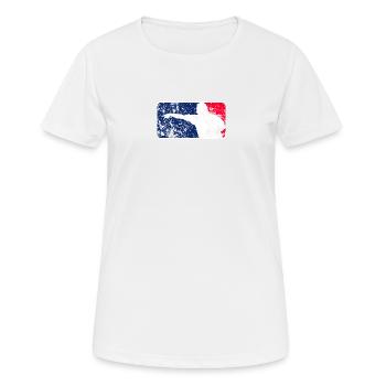 Darts League zerstört 🎯 - Frauen T-Shirt atmungsaktiv - Weiß - Vorne - AI Model Female 172 dark (172cm)