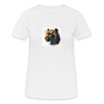 Tigre Glamour sauvage - T-shirt respirant Femme - blanc - Devant - AI Model Female 172 dark (172cm)