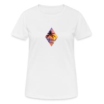 Paradis T-Shirt - Frauen T-Shirt atmungsaktiv - Weiß - Vorne - AI Model Female 172 dark (172cm)