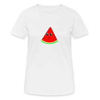 Melone - Frauen T-Shirt atmungsaktiv - Weiß - Vorne - AI Model Female 172 dark (172cm)