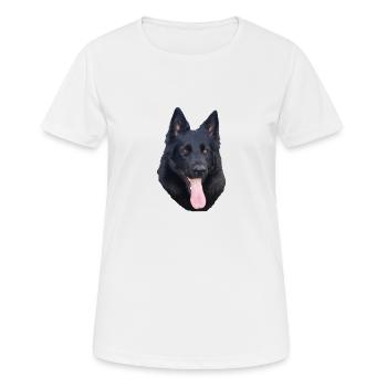 Portrait de beauté noire - T-shirt respirant Femme - blanc - Devant - AI Model Female 172 dark (172cm)