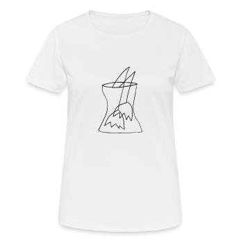 Sad Flowers - Frauen T-Shirt atmungsaktiv - Weiß - Vorne - AI Model Female 172 dark (172cm)
