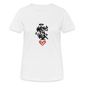 Made in USA - Women's Breathable T-Shirt - white - Front - AI Model Female 172 dark (172cm)