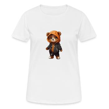 Cooler Baby Bär - Frauen T-Shirt atmungsaktiv - Weiß - Vorne - AI Model Female 172 dark (172cm)